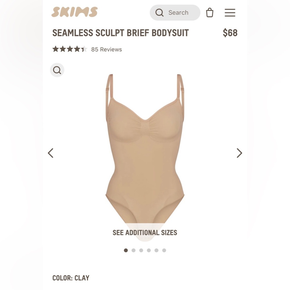 Skims Seamless Sculpt Brief Bodysuit
